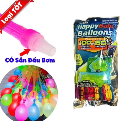 Bộ 111 Quả Bóng Nước - Đồ Chơi Vui Nhộn Cho Trẻ Em, Hoạt Động Ngoài Trời Mùa Hè, Phù Hợp Cho Kỉ Yếu, Trung Thu, Khai Giảng