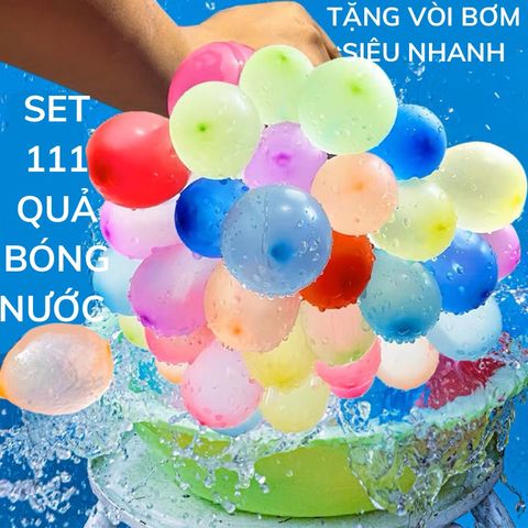 Bộ 111 Quả Bóng Nước - Đồ Chơi Vui Nhộn Cho Trẻ Em, Hoạt Động Ngoài Trời Mùa Hè, Phù Hợp Cho Kỉ Yếu, Trung Thu, Khai Giảng