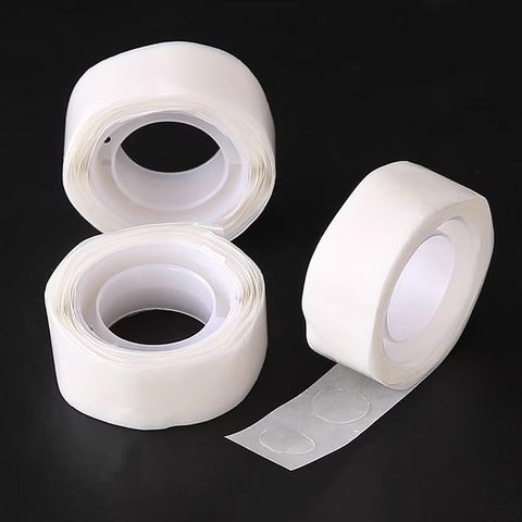 Băng Dính Chuyên Dụng Dán Bóng Bay, Bóng Nhôm, Rèm Kim Tuyến - Keo Silicon An Toàn Với Tường, 100 Miếng Dán Tiện Lợi