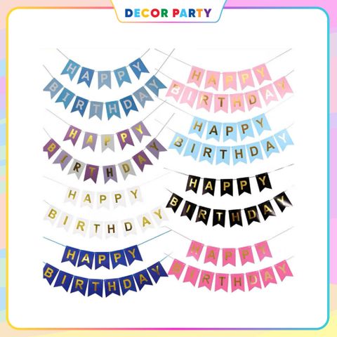 Dây Chữ Happy Birthday Trang Trí Sinh Nhật Nhiều Màu Sắc - Phụ Kiện Tiệc Sinh Nhật Thú Vị và Ý Nghĩa