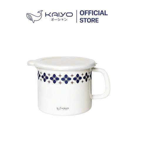 Nồi Đa Năng Tráng Men Sứ Kaiyo 15cm - Nấu Ăn, Lẩu Mini, Hộp Đựng Thực Phẩm, Dùng Trên Mọi Loại Bếp