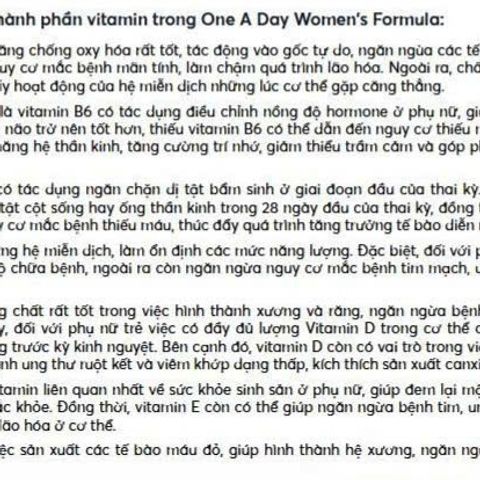 Viên uống One A Day Women's Multivitamin 300 viên - Vitamin và Khoáng chất bổ sung cho phụ nữ dưới 50 tuổi, hàng chính hãng Mỹ