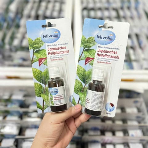 Tinh Dầu Bạc Hà Mivolis Đức 30ml - 100% Nguyên Chất, Hỗ Trợ Xông Mũi, Giảm Đau, Tiêu Hóa, Dùng Bôi Ngoài, Pha Uống
