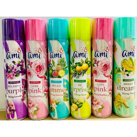 Xịt Thơm Phòng Ami 280ml - Khử Mùi và Tạo Hương Thơm Dễ Chịu Cho Không Gian Sống, Phù Hợp Với Văn Phòng và Nhà Ở