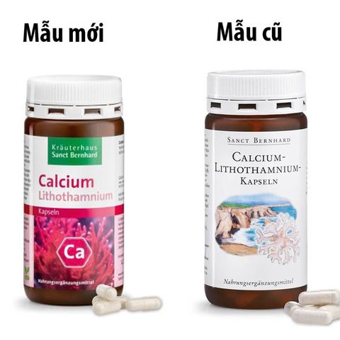 Viên Uống Calcium Lithothamnium Kapseln Đức - Bổ Sung Canxi Từ Tảo Biển Đỏ, 120 Viên, Hỗ Trợ Xương Răng Khỏe Mạnh, Dễ Hấp Thu