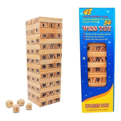 Bộ Đồ Chơi Rút Gỗ Màu Sắc Sinh Động - Chất Liệu Gỗ Cao Su An Toàn Dành Cho Trẻ 3-5 Tuổi - Giải Trí và Phát Triển Kỹ Năng