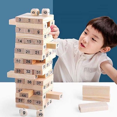 Bộ Đồ Chơi Rút Gỗ Màu Sắc Sinh Động - Chất Liệu Gỗ Cao Su An Toàn Dành Cho Trẻ 3-5 Tuổi - Giải Trí và Phát Triển Kỹ Năng