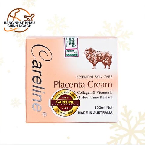 Kem Dưỡng Ẩm Chống Lão Hóa Careline Placenta Cream 100ml - Giảm Nếp Nhăn, Cung Cấp Độ Đàn Hồi Cho Da
