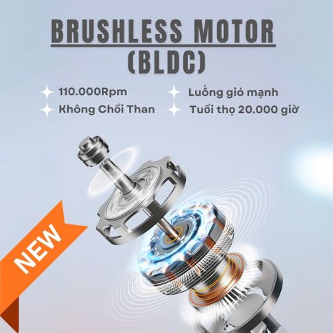 Máy Sấy Tóc TEKYOMI STL-8878Pro 2000W - Công Nghệ BlueLight & Ion Âm, 6 Chế Độ, Chuẩn Salon Tại Nhà, Sấy Nhanh, Bảo Vệ Tóc
