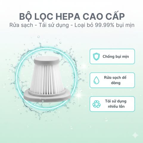 Máy Hút Bụi Cầm Tay Mini TEKYOMI EG-121 - Công Suất 120W, Lực Hút 8000Pa, Thiết Kế Giảm Tiếng Ồn, Đa Năng Cho Gia Đình & Ô Tô