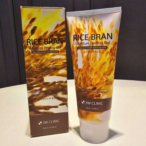 Tẩy Da Chết Gạo 3W Clinic Rice Brown Moisture Peeling 180ml - Làm Sạch Tế Bào Chết, Dưỡng Ẩm, Đem Lại Làn Da Sáng Khỏe
