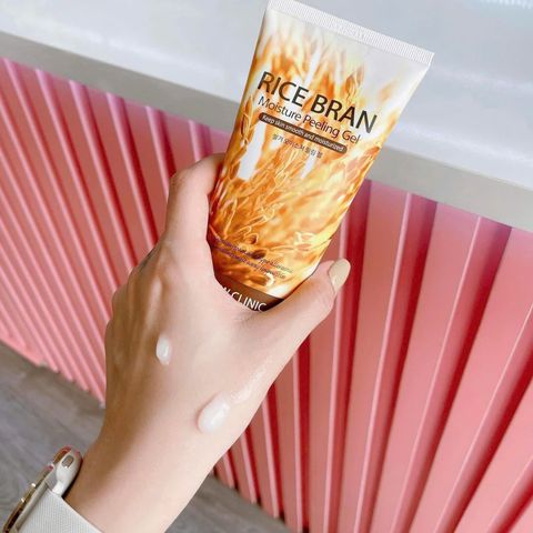 Tẩy Da Chết Gạo 3W Clinic Rice Brown Moisture Peeling 180ml - Làm Sạch Tế Bào Chết, Dưỡng Ẩm, Đem Lại Làn Da Sáng Khỏe