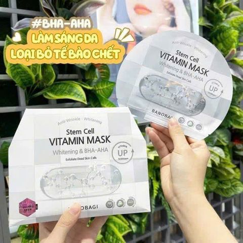 Combo 10 Miếng Tẩy Tế Bào Chết & Làm Sáng Da Banobagi - Mỹ Phẩm Hàn Quốc Dưỡng Da Tươi Mới, Đều Màu