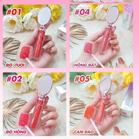 Son Kem Lì Charme Velvet Lipstick Đỏ Tươi - Độ Bám Màu Cao, Thiết Kế Sang Trọng, Phù Hợp Mọi Da, Sắc Đẹp Rạng Ngời