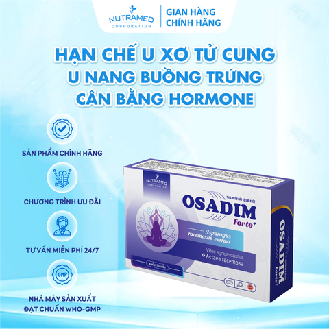Osadim Forte - Viên uống hỗ trợ cân bằng hormone, cải thiện triệu chứng mãn kinh cho phụ nữ (40 viên) - Nutramed