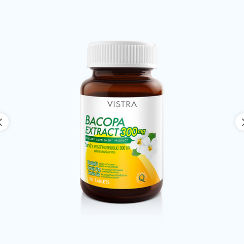 Viên Uống Chiết Xuất Bacopa 300mg - Tăng Cường Trí Nhớ và Hỗ Trợ Hệ Thần Kinh - Hộp 30 Viên Thực Phẩm Chức Năng
