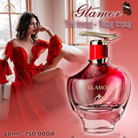 Nước Hoa Nữ Charme Glamor 80ml - Hương Ngọt Ngào Quyến Rũ từ Hoa Cỏ và Trái Cây - Tặng Phụ Nữ Yêu Thích Thông Điệp Nữ Tính