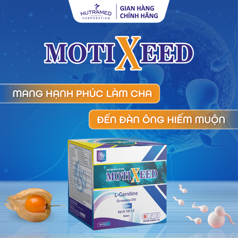 Viên Uống Motixeed Hỗ Trợ Sinh Lực Nam Giới - Tăng Cường Khả Năng Thụ Thai, Hỗ Trợ Đàn Ông Hiếm Muộn, 30 Gói x 5g
