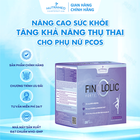 Gói uống Finololic Forte hỗ trợ giúp tăng khả năng thụ thai cho phụ nữ