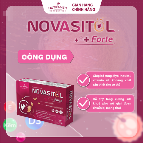 Viên uống Novasitol Forte hỗ trợ cho phụ nữ dự định có thai