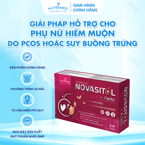 Viên uống Novasitol Forte hỗ trợ cho phụ nữ dự định có thai