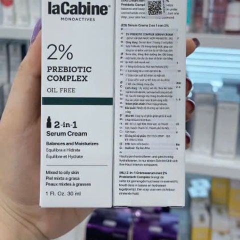 LaCabine 2% Prebiotic Complex Serum Kiểm Soát Dầu 30ml - Dưỡng Ẩm, Ngăn Ngừa Mụn, Phù Hợp Mọi Loại Da