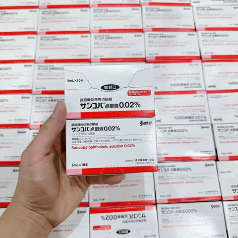 Thuốc Nhỏ Mắt Sancoba Nhật Bản 5ml - Giảm Mỏi Mắt, Bảo Vệ Giác Mạc, Duy Trì Sức Khỏe Cho Mắt, Vitamin B12 Hỗ Trợ Ủy Quyền