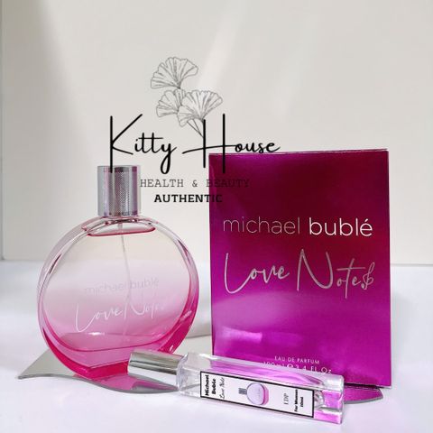 Nước Hoa Michael Buble Love Note Eau De Parfum 10ml - Hương Hoa Cỏ Quyến Rũ, Nữ Tính, Thích Hợp Làm Quà Tặng
