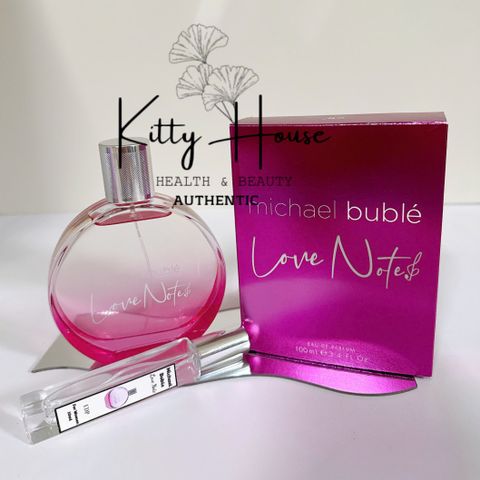 Nước Hoa Michael Buble Love Note Eau De Parfum 10ml - Hương Hoa Cỏ Quyến Rũ, Nữ Tính, Thích Hợp Làm Quà Tặng