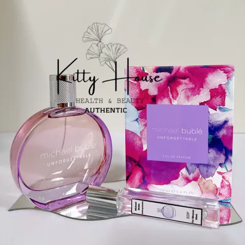 Nước Hoa Michael Buble Unforgettable Eau De Parfum 10ml - Hương Trái Cây Tươi Mát, Hoa Cỏ Dịu Dàng, Quà Tặng Sang Trọng Cho Phái Nữ