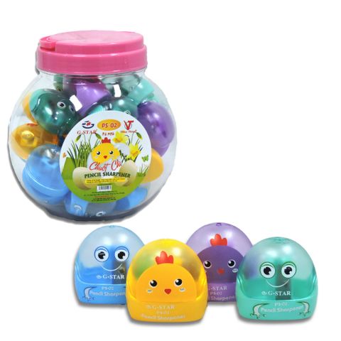 Combo 4 Gọt/Chuốt Bút Chì G-Star Đáng Yêu PS-02 - Văn Phòng Phẩm An Toàn, Chất Lượng Cao, Màu Sắc Ngẫu Nhiên