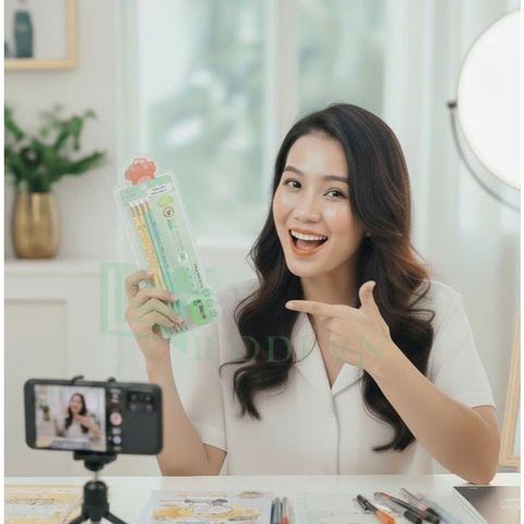 Bộ 08 Bút Chì G-Star WT-39 Kèm Đồ Chuốt và Dụng Cụ Định Vị Tư Thế Viết Cho Bé - Giúp Tập Viết Đẹp và Đúng Cách