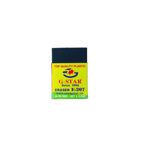 Hộp 30 Cục Gôm Tẩy Chì G-Star E-207 - Màu Đen, Tẩy Sạch Mượt Mà, An Toàn Tuyệt Đối cho Học Sinh và Văn Phòng