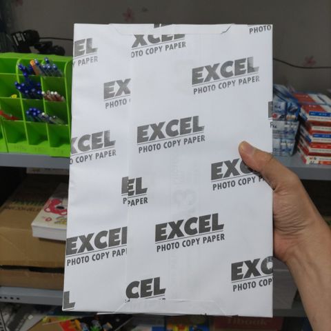 Giấy A4 In Excell Cao Cấp 500 Tờ, Định Lượng 70gsm/80gsm, Giấy Văn Phòng Chính Hãng, Chống Kẹt Máy In, Bản In Chất Lượng Cao