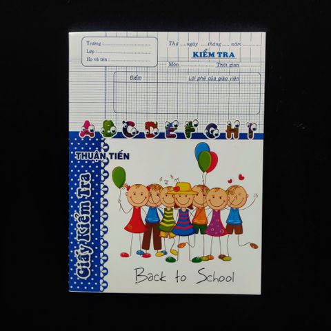 Tập Giấy Kiểm Tra Thuận Tiến 80 Gsm - 4 Ô Ly Caro, 80 Trang Dành Cho Học Sinh, Giấy Chính Hãng Văn Phòng Phẩm Chất Lượng