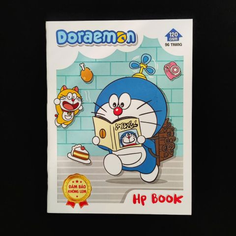 Tập Học Sinh A5 Cao Cấp Doraemon 96 trang - 10 Quyển 120Gsm, Vở Học Sinh Chất Lượng Cao, Không Lem, Thiết Kế Đẹp, Việt Nam
