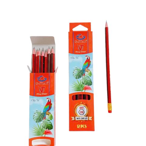 Hộp 12 Cây Bút Chì Gỗ G-Star 027 - Bút Chì Đậm Màu, Bền, Không Gãy Vụn Khi Chuốt - Văn Phòng Phẩm Chất Lượng Cao