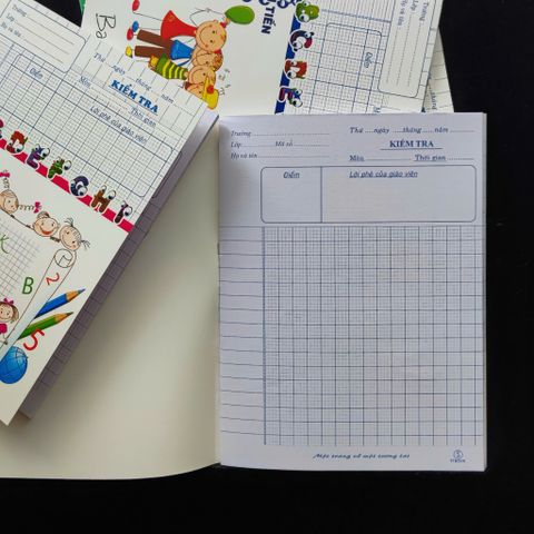 Tập Giấy Kiểm Tra A5 Thuận Tiến 80Gsm - 10 Quyển, 4 Ô Ly Caro, Giấy Học Sinh Chính Hãng, Tiết Kiệm Thời Gian, Thiết Kế Thẩm Mỹ