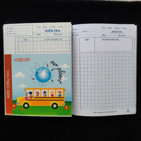✅[10 Quyển-70 Gsm] Giấy Kiểm Tra A5 Thuận Tiến - 4 Dòng Kẻ Ngang