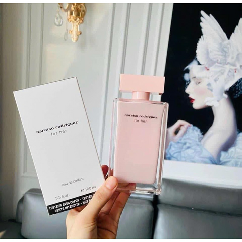 Nước Hoa Nữ Narciso Rodriguez For Her EDP 100ml - Hương Xạ Hương Quyến Rũ, Tester Hộp Trắng Sang Trọng, Đầy Nữ Tính