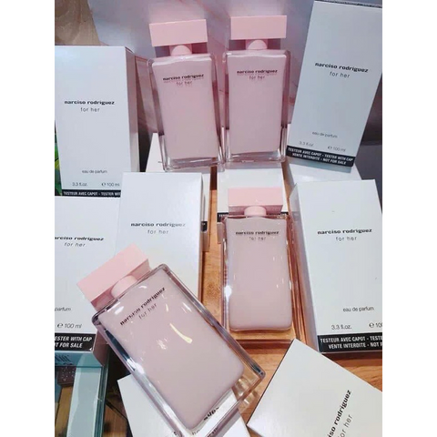 Nước Hoa Nữ Narciso Rodriguez For Her EDP 100ml - Hương Xạ Hương Quyến Rũ, Tester Hộp Trắng Sang Trọng, Đầy Nữ Tính