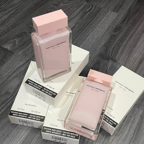 Nước Hoa Nữ Narciso Rodriguez For Her EDP 100ml - Hương Xạ Hương Quyến Rũ, Tester Hộp Trắng Sang Trọng, Đầy Nữ Tính