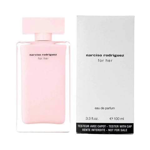 Nước Hoa Nữ Narciso Rodriguez For Her EDP 100ml - Hương Xạ Hương Quyến Rũ, Tester Hộp Trắng Sang Trọng, Đầy Nữ Tính