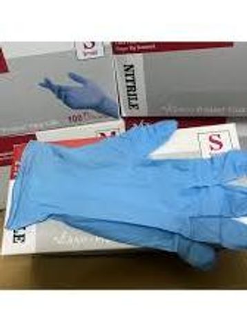 Găng tay Nitrile không bột Vglove màu xanh - Găng tay y tế dùng một lần, độ bám cao cho chế biến thực phẩm và chăm sóc sức khỏe
