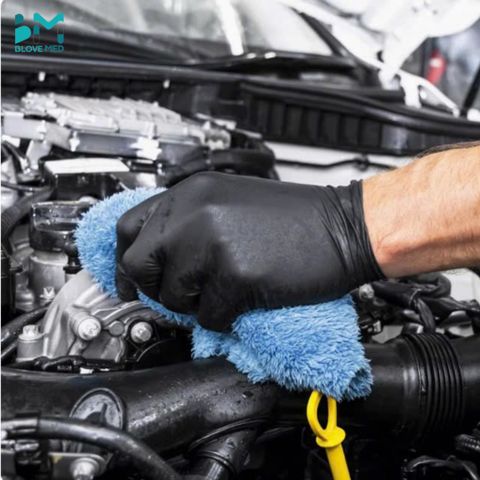 Thùng 1000 Chiếc Găng tay cao su nitrile màu đen Sgloves