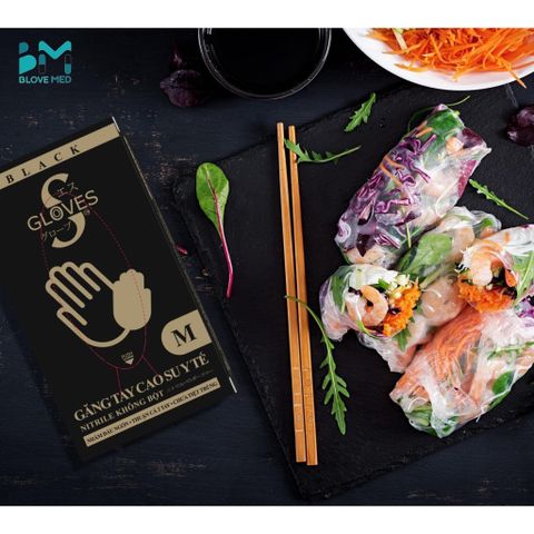 Thùng 1000 Chiếc Găng tay cao su nitrile màu đen Sgloves