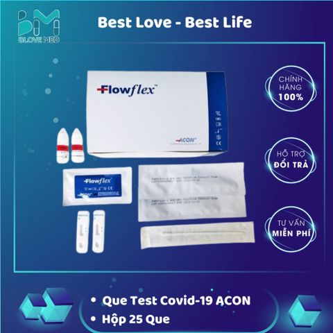 Bộ Kit Test Nhanh Covid-19 Flowflex Sars-CoV-2 Antigen - Phát Hiện Nhanh Chóng Trường Hợp Nhiễm Bệnh trong 15-30 Phút (Hộp 25 Bộ)