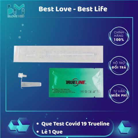 Que Test Nhanh Covid-19 Trueline SARS-CoV-2 - Phát Hiện Kháng Nguyên Tại Nhà, Độ Nhạy 96.3%