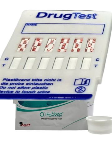 Hộp 25 Que Test Nhanh Ma Túy Tổng Hợp 6 Chân FaStep USA - Phát Hiện Hero.in, MDMA, THC, Ketamine An Toàn và Hiệu Quả