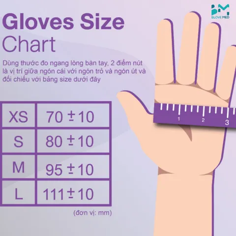 Găng Tay Y Tế Latex Có Bột SGlove Sri Trang - Hộp 100 Chiếc, Siêu Dai, Độ Bền Cao, Chuyên Dụng Cho Ngành Thực Phẩm, Y Khoa